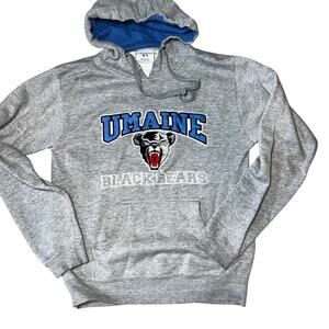 Vintage UMAINE embroidered athletic Pullover Hoodie Black Bears adult sz small